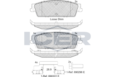 Brake pad, origin Spain