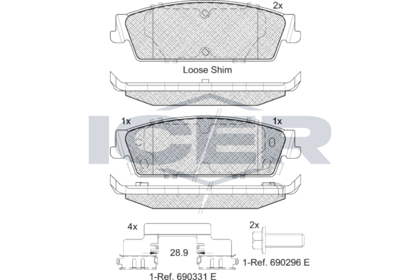 Brake pad, origin Spain
