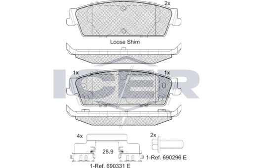 Brake pad, origin Spain
