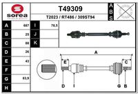 Drive Shaft (Wheel Drive)