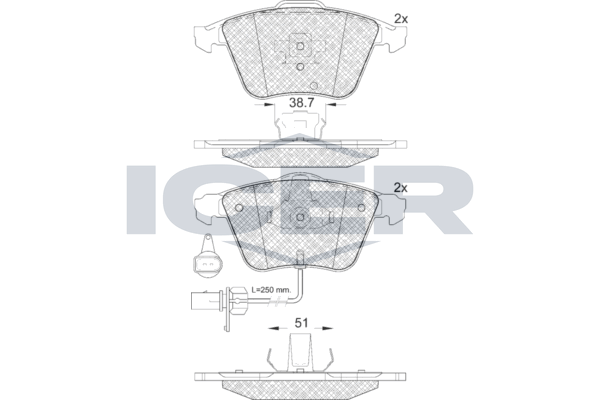 Brake Pad Set, disc brake (Braking System)