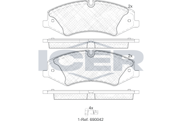 Brake pad, LAND ROVER