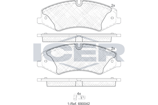 Brake pad, LAND ROVER