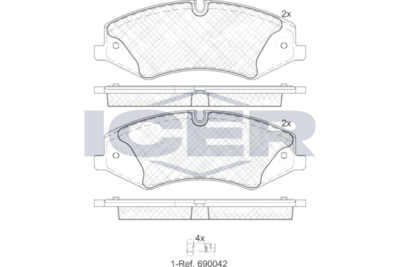 Brake pad, LAND ROVER