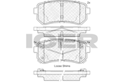 Rear - Brake Pad - Icer - Hyundai Creta