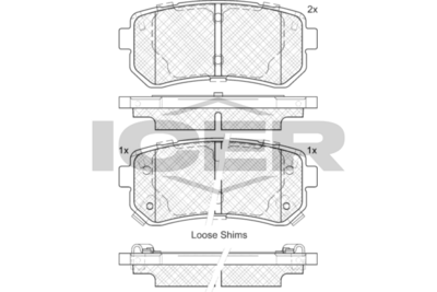 Rear - Brake Pad - Icer - Hyundai Creta