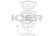 Brake Pad Front Axle Skoda Icer