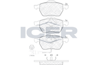 Brake Pad Front Axle Skoda Icer