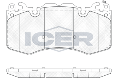 Brake Pads Front Axle , Discovery L462 S