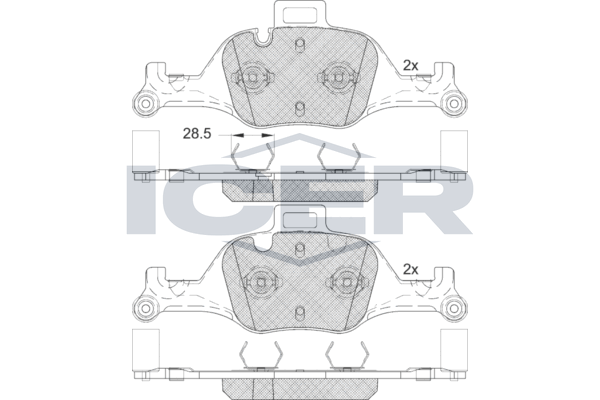 Brake Pad Set ICER