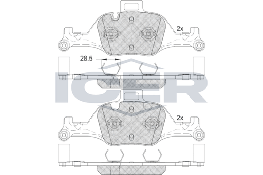 Brake Pad Set ICER