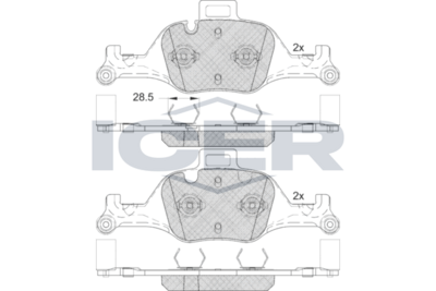 Brake Pad Set ICER