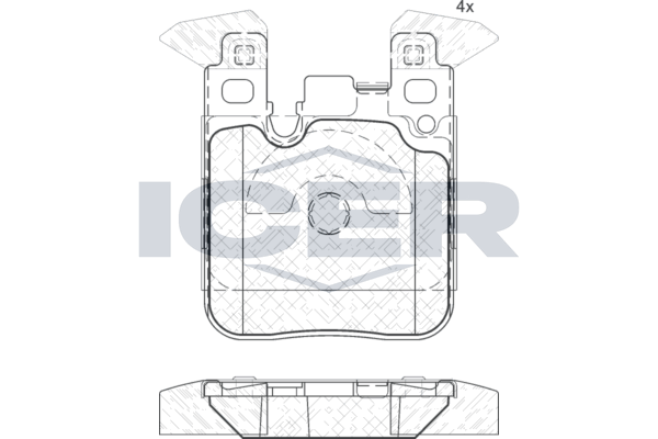 Brake Pad Set ICER