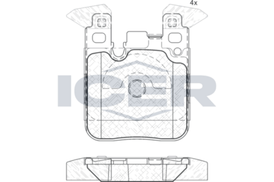 Brake Pad Set ICER
