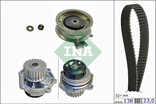 Water Pump & Timing Belt Set Ina Seat Le