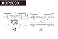 Brake Pad Set, disc brake (Braking System)