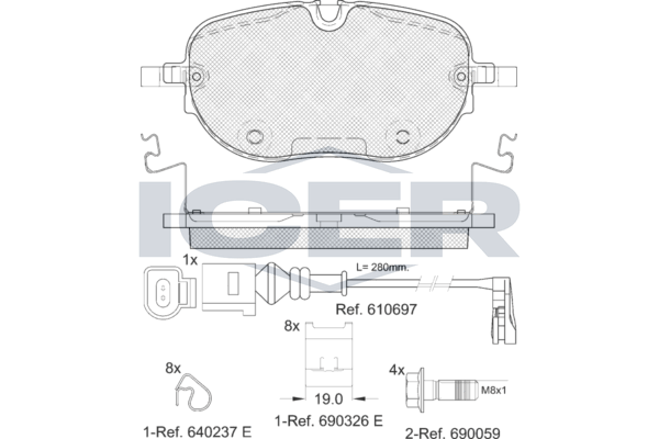 Brake Pad Set ICER