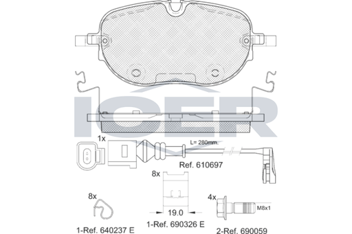 Brake Pad Set ICER