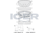 Brake Pad Set Rear Icer Fiat Tipo