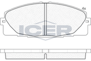 Front - Brake Pad - Icer - Toyota Hiace