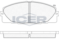 Front - Brake Pad - Icer - Toyota Hiace