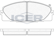 Front - Brake Pad - Icer - Toyota Hiace