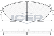 Front - Brake Pad - Icer - Toyota Hiace