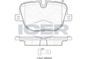 Brake Pad Set ICER
