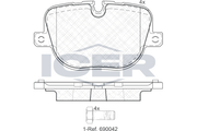 Brake Pad Set ICER