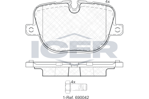 Brake Pad Set ICER
