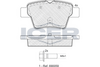 Rear Brake Pad Set Icer Peugeot 307 (3A/