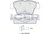 Rear Brake Pad Set Icer Peugeot 307 (3A/