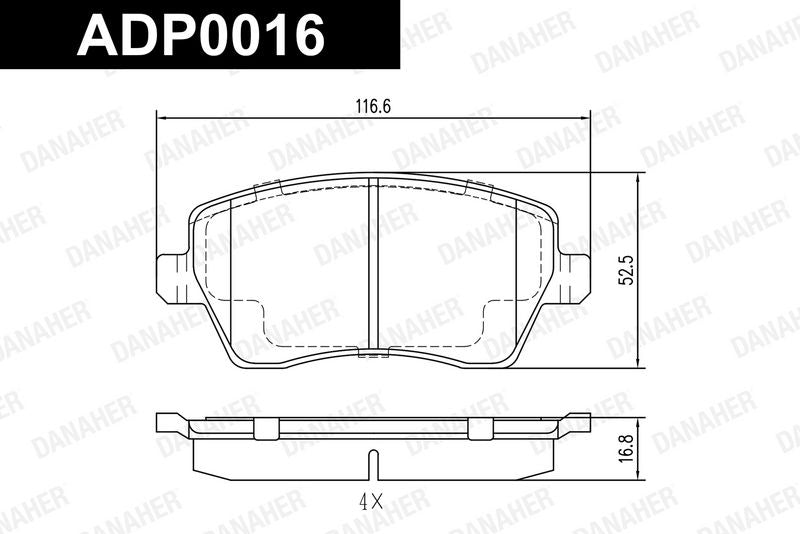 Brake Pad Set, disc brake (Braking System)