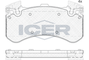Brake Pad Front Axle Audi Icer