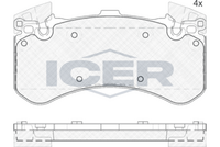 Brake Pad Front Axle Audi Icer