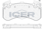 Brake Pad Front Axle Audi Icer