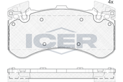 Brake Pad Front Axle Audi Icer
