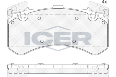 Brake Pad Front Axle Audi Icer