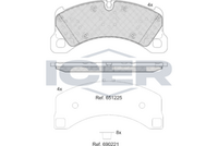 Brake Pad Front Axle Porsche Icer