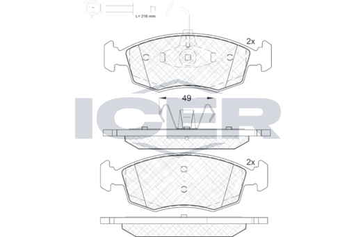Brake pads FIAT