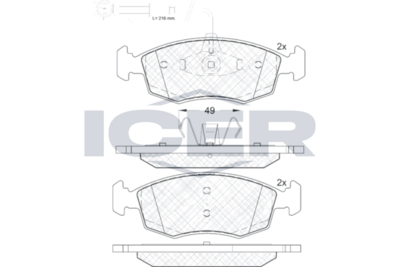 Brake pads FIAT