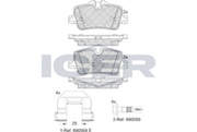 Front Brake Pad Set Icer Peugeot