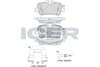 Front Brake Pad Set Icer Peugeot