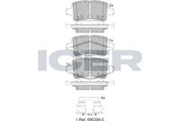 Rear - Brake Pad - Icer Opel Astra K