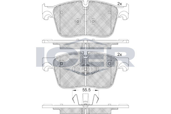 Brake Pad Set JAGUAR