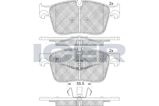 Brake Pad Set JAGUAR