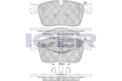 Brake Pad Set JAGUAR