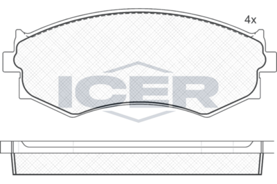 Front - Brake Pad - Icer - Nissan 200Sx