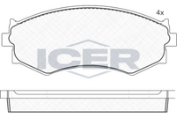 Front - Brake Pad - Icer - Nissan 200Sx