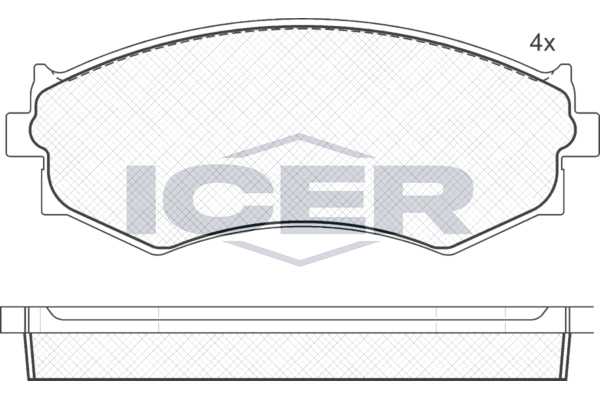 Front - Brake Pad - Icer - Nissan 200Sx